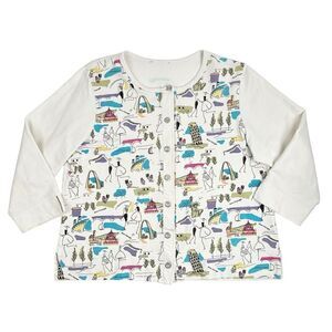 Vintage Cardigan Jacket Womens Small Bon Voyage 80s 90s